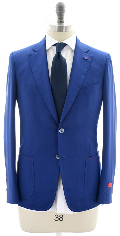 Isaia Suit 'Capri' Size 40 Blue