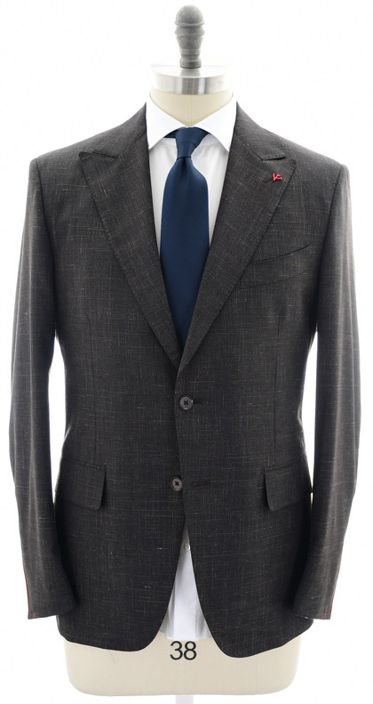 Isaia Suit 'Gregory' Size 44 Brown