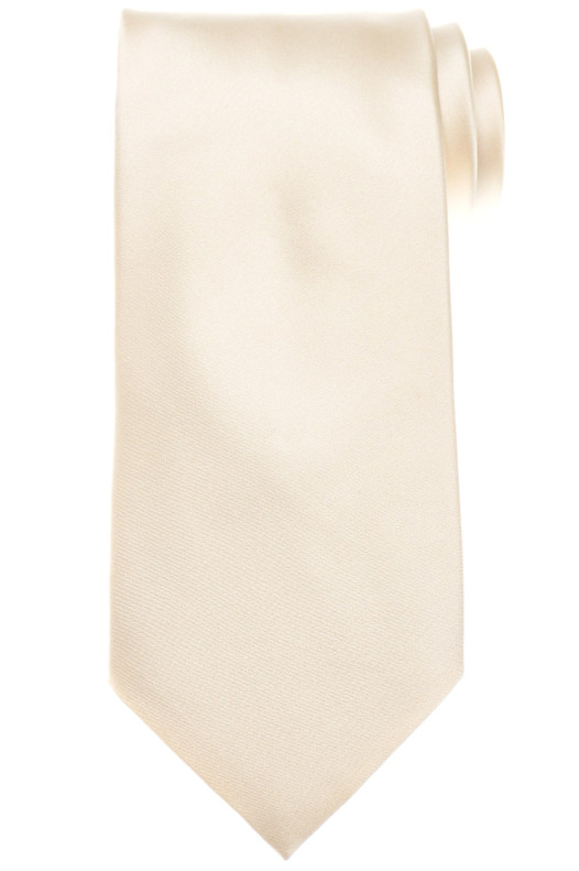 Stefano Ricci Silk Satin Tie Champagne Brown Gold Solid with Swarovski Crystals