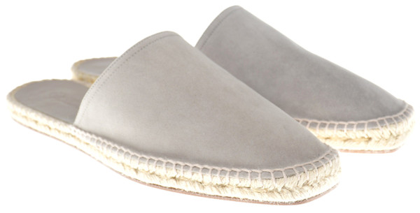 Loro Piana Shoes Espadrilles Mules Suede Gray