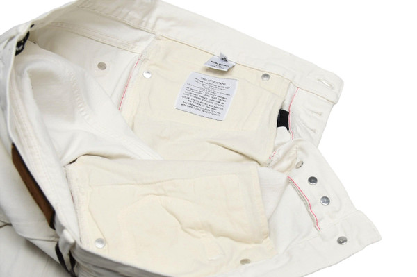 Tom Ford Jeans Slim Fit Selvedge Off White