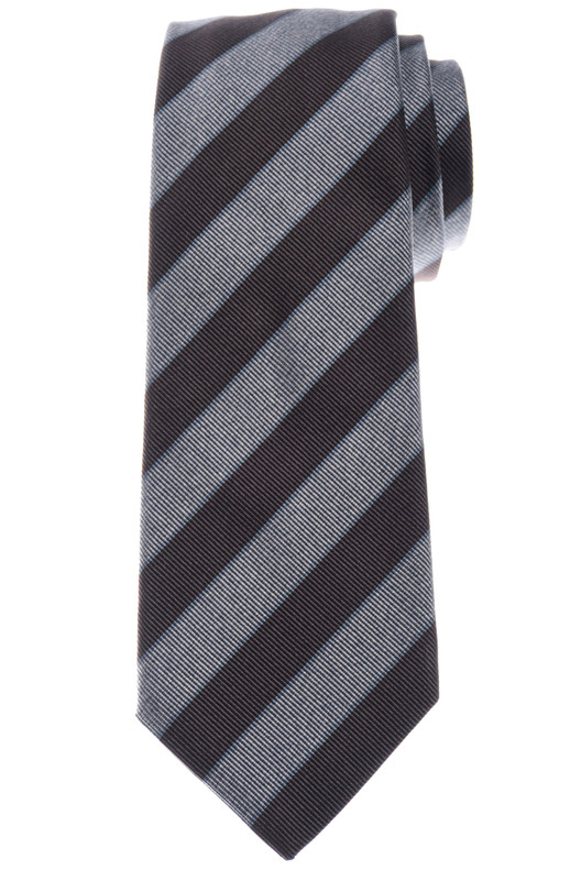 Kiton Tie Silk Brown Stripe