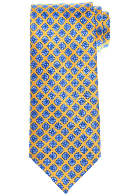 Stefano Ricci Tie Yellow Medallion