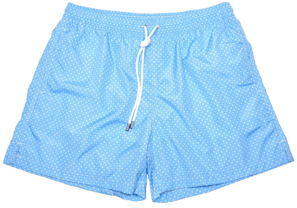 Fedeli Swim Short Madeira Airstop Blue Geometric