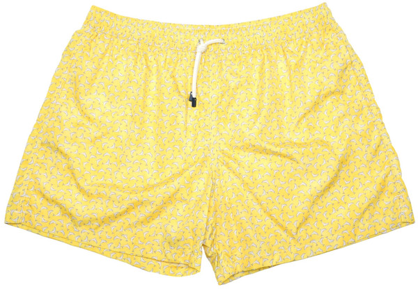 Fedeli Swim Short Madeira Airstop Yellow Dolphin