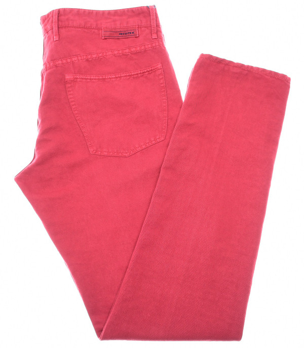 Incotex 5 Pocket Pants Jeans Chinolino Red