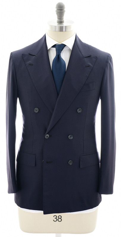 Kiton Sport Coat Jacket Blue Basic Solid