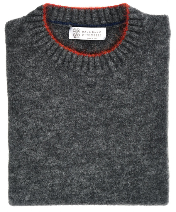 Brunello Cucinelli Sweater Crew Gray