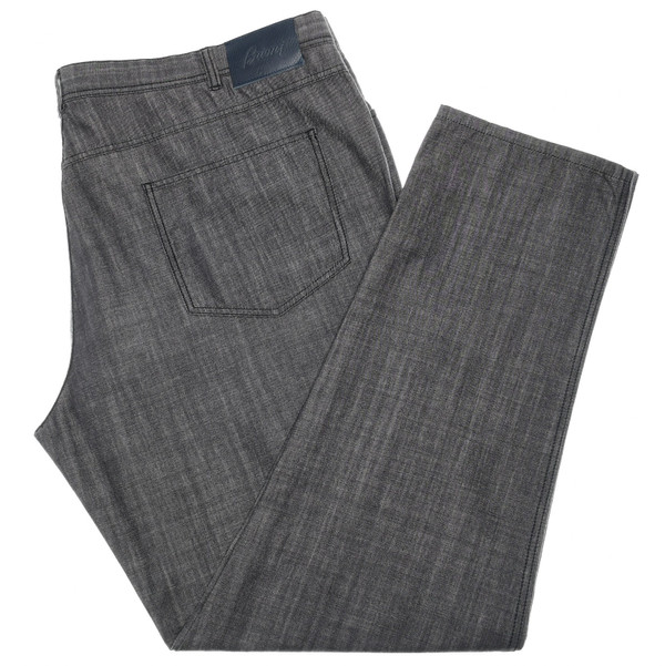 Brioni Jeans Denim Stelvio Black Gray