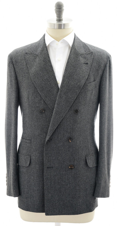 Brunello Cucinelli Sport Coat Gray Herringbone