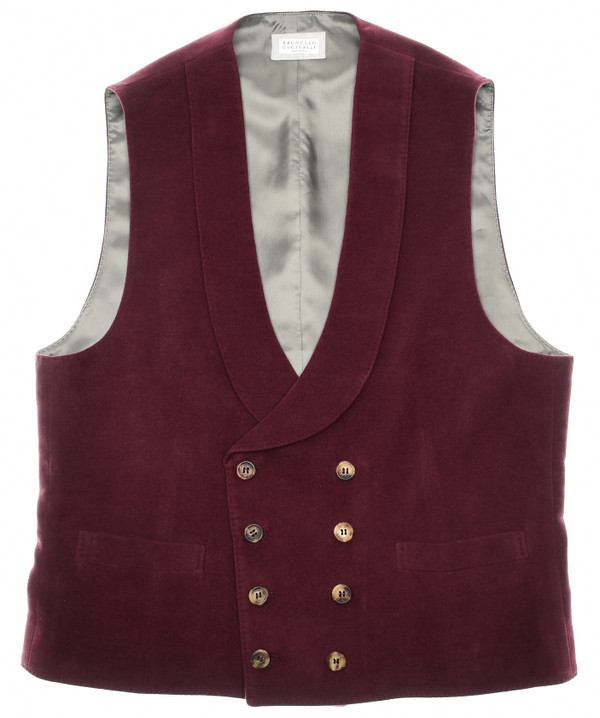 Brunello Cucinelli Vest Barolo Red
