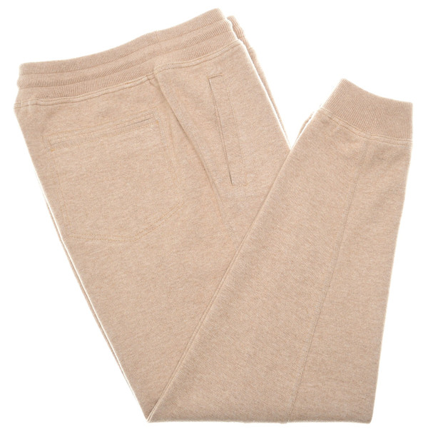 Brunello Cucinelli Jogger Sweat Pants Brown Cashmere Blend
