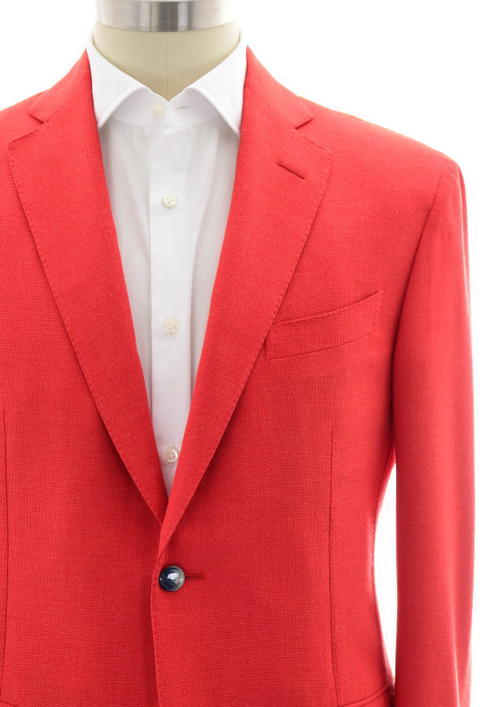 Zilli Sport Coat Blazer Red Cashmere Blend
