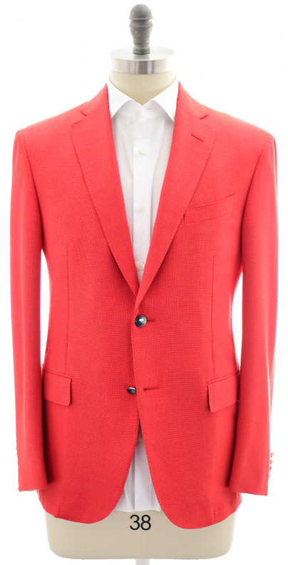 Zilli Sport Coat Blazer Red Cashmere Blend