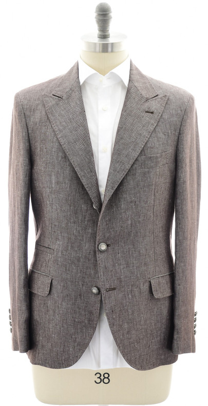 Brunello Cucinelli Sport Coat Brown Denim Effect