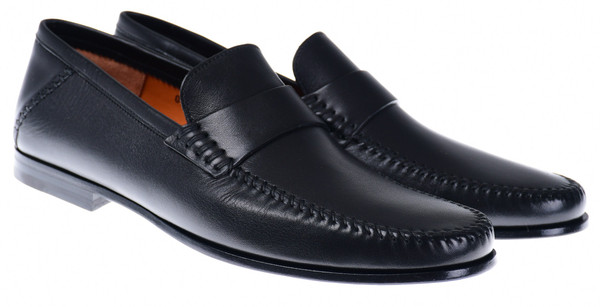 Santoni Shoes Paine Loafers Black