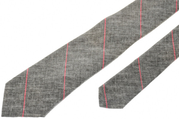 Brunello Cucinelli Tie Gray Stripe