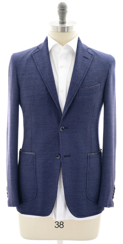 Zilli Sport Coat Purple Check Knit