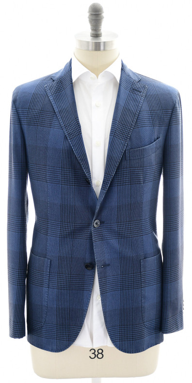 Boglioli K. Jacket Sport Coat Blue Plaid