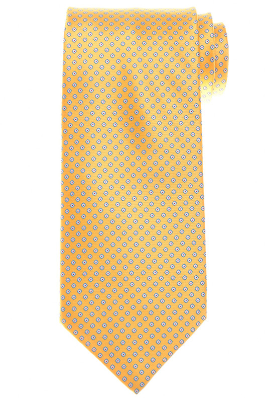 Stefano Ricci Silk Tie Yellow Blue Red Geometric