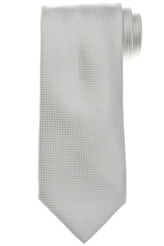 Stefano Ricci Silk Tie Gray Micro