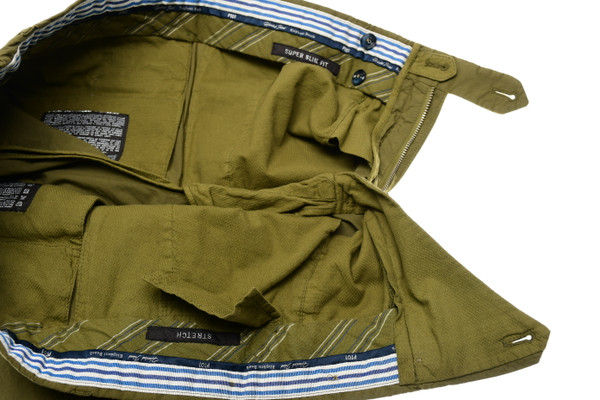 PT Torino Pants Super Slim Fit Cotton Stretch Green