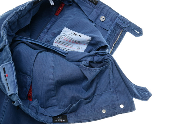 Kiton Chino Pants Cotton Stretch Fine Twill Blue