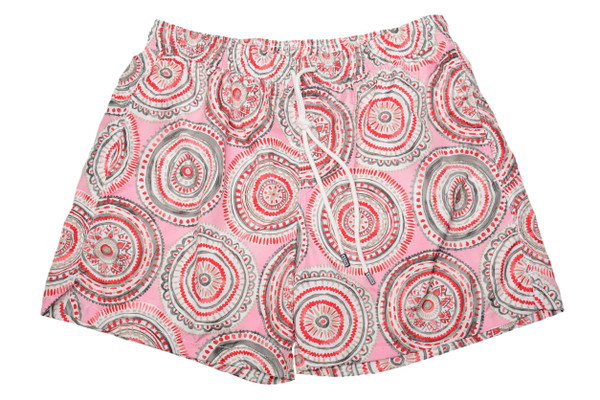Fedeli Swim Short Maldive Airstop Pink Gray Red Circles Fedeli Swim Short Maldive Airstop Pink Gray Red Circles