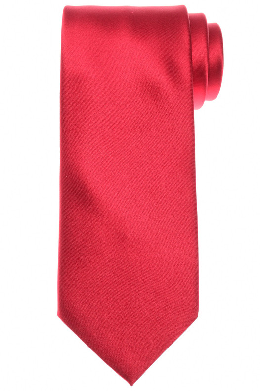Stefano Ricci Swarovski Crystal Silk Tie Red Solid