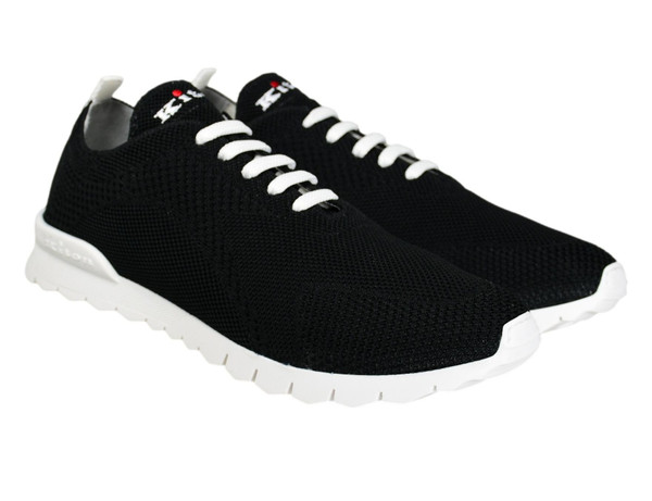 Kiton Sneakers Shoes FIT Cotton Knit Black