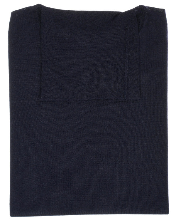 Fedeli Sweater Turtleneck Super 140's Superfine Wool Knit Dark Blue Fedeli Sweater Turtleneck Super 140's Superfine Wool Knit Dark Blue