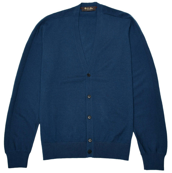 loro piana カーディガン Loro Piana Sweater Cardigan Coventry Cashmere Blue