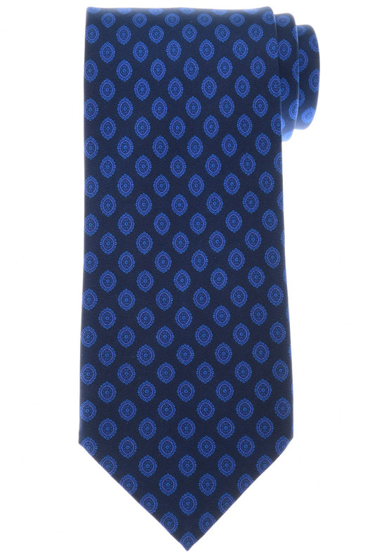Stefano Ricci Tie Blue Medallion Stefano Ricci Tie Blue Medallion