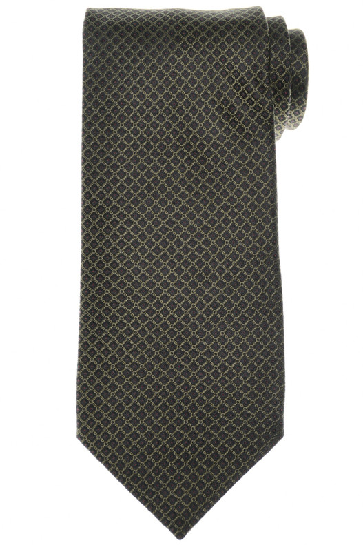 Stefano Ricci Tie Green Black Geometric