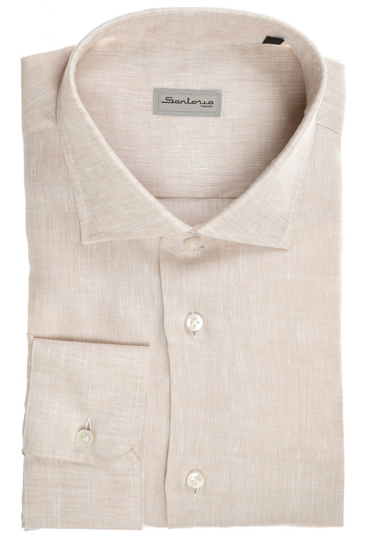 Sartorio Napoli Shirt Linen Beige