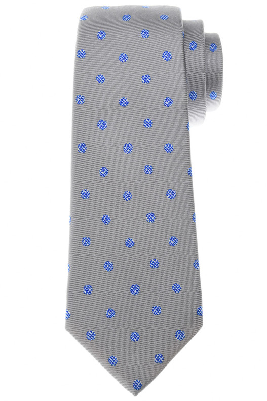 Kiton Collection Men's Italian Designer Discount Tie Luxury Silk Gray Blue Geometric