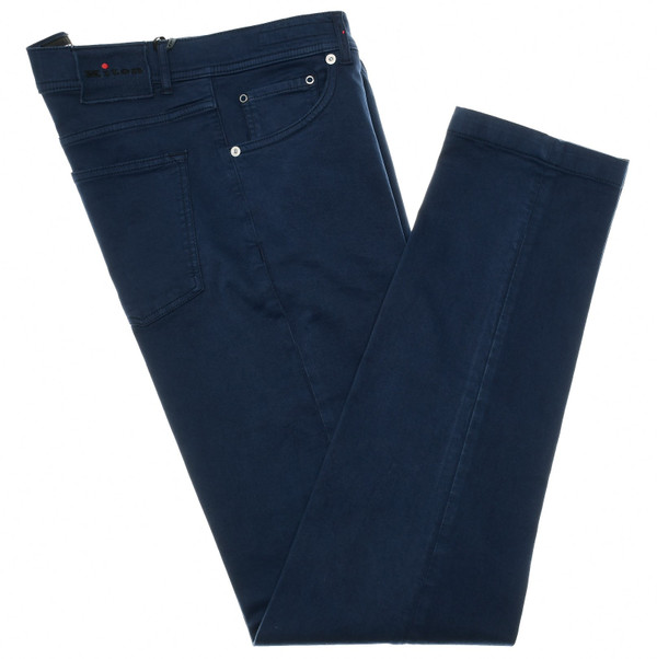 Kiton Collection Jeans Cotton Stretch Denim Blue