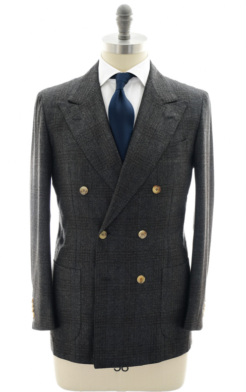 Kiton 100% Cashmere ネイビー スーツ