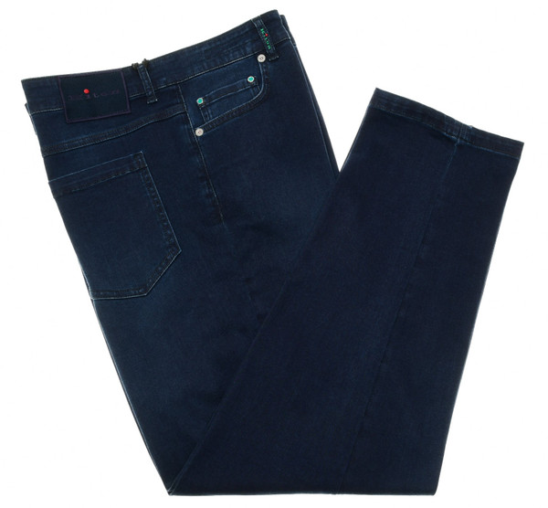 Kiton Blue Cotton Stretch Denim Jeans – Luxury Italian Craftsmanship