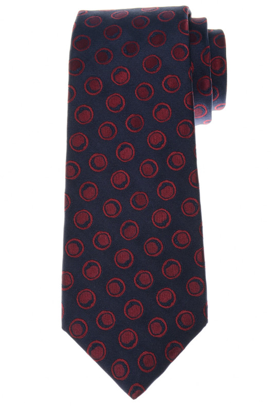 Kiton Red Blue Circles Tie – Men's Italian Designer Neckwear Sale