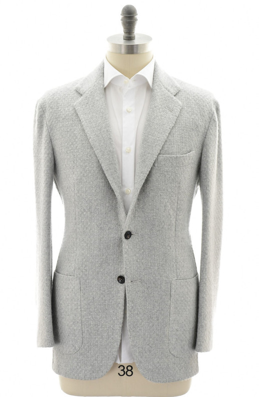 Kiton Gray Cashmere Sport Coat