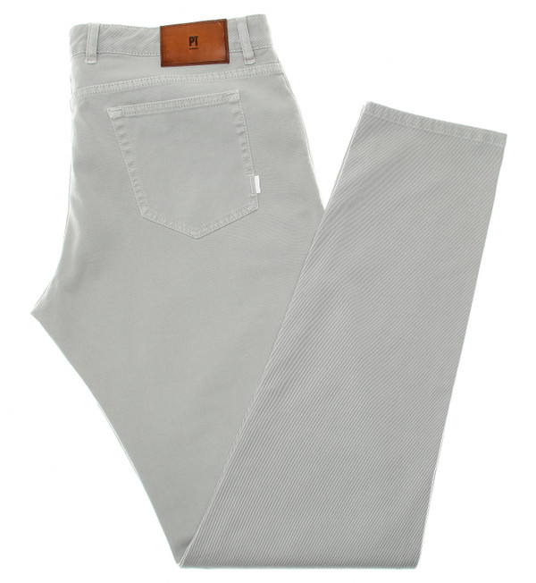 PT Torino SOUL Gray Cotton Stretch Twill 5 Pocket Jeans