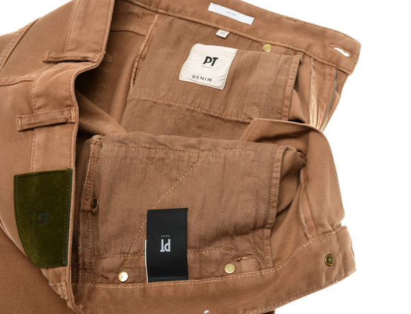 PT Torino Brown Twill Jeans | Designer Outlet | Luxury Menswear
