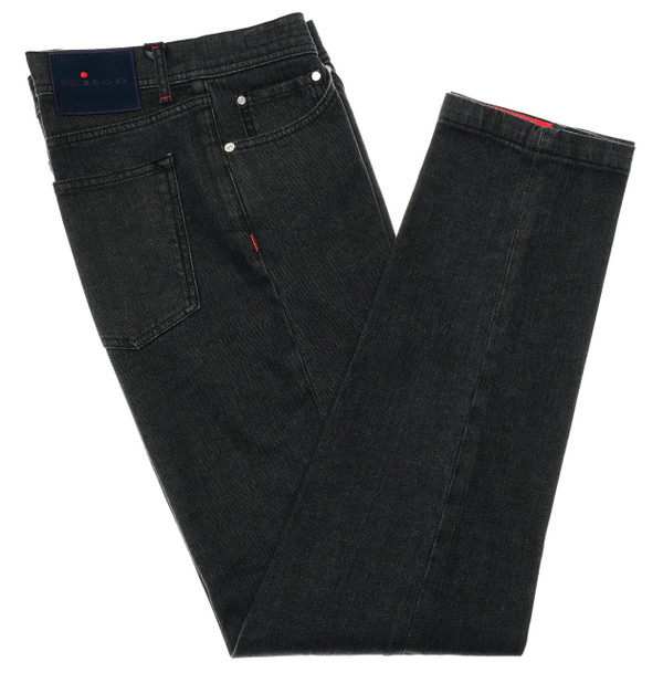Kiton Black Jeans Cotton Stretch Denim Kiton Black Jeans Cotton Stretch Denim