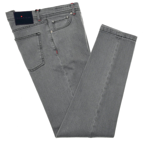 Kiton Gray Jeans Cotton Stretch Denim Kiton Gray Jeans Cotton Stretch Denim