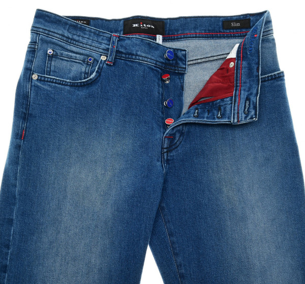 Kiton Light Blue Denim Jeans | Outlet Deals | Luxury Menswear