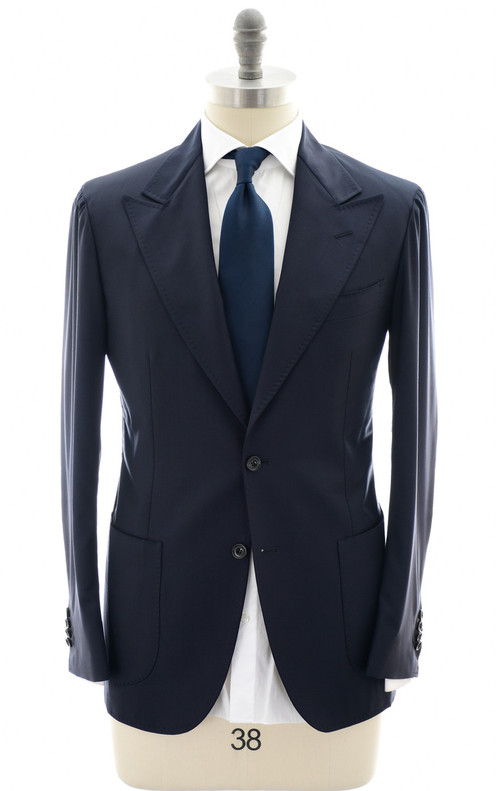Sartorio Dark Blue Navy 100% Wool Submariner Suit Sartorio Dark Blue Navy 100% Wool Submariner Suit