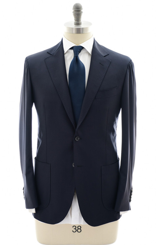Sartorio Dark Blue Navy 100% Wool Submariner Suit