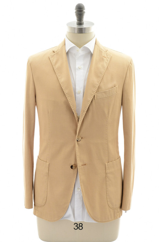 Boglioli Tan Brown Cotton Stretch Sport Coat Boglioli Tan Brown Cotton Stretch Sport Coat