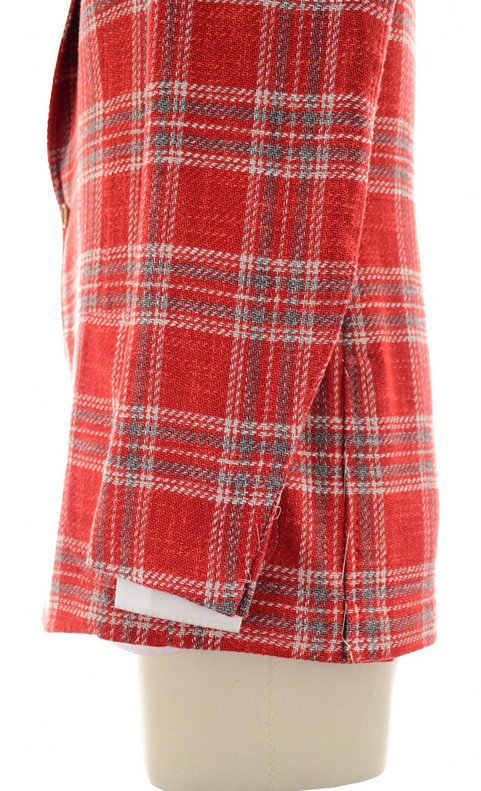 Sartorio Red Plaid Sport Coat | Sale Clothing | Luxury Menswear